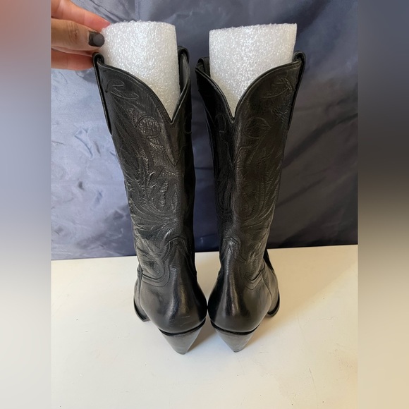 Handcrafted in Brazil Charliee 1 Horse by Luchesse Black Leather Boots SZ 9b - Picture 4 of 13